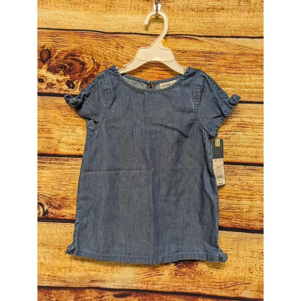 NEW GenuineKids from OshKosh toddler Sz 3t short sleeve denim dress